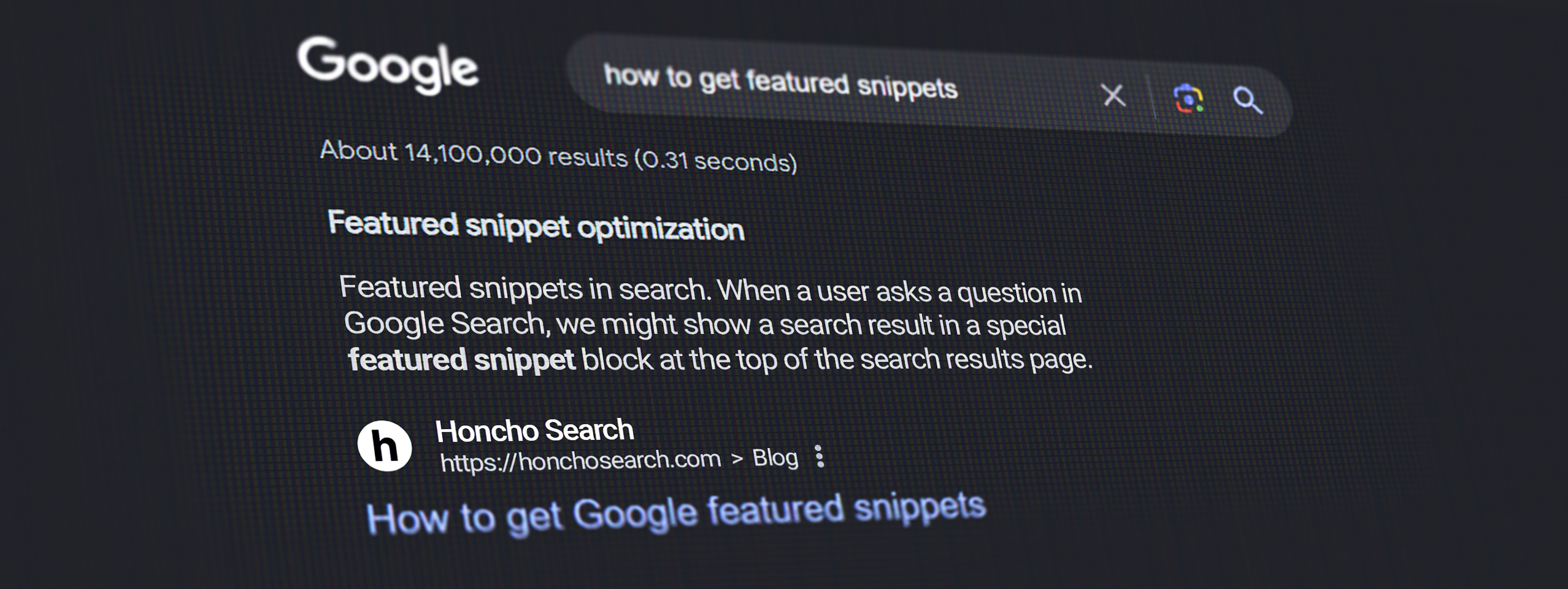 How to get Featured Snippets