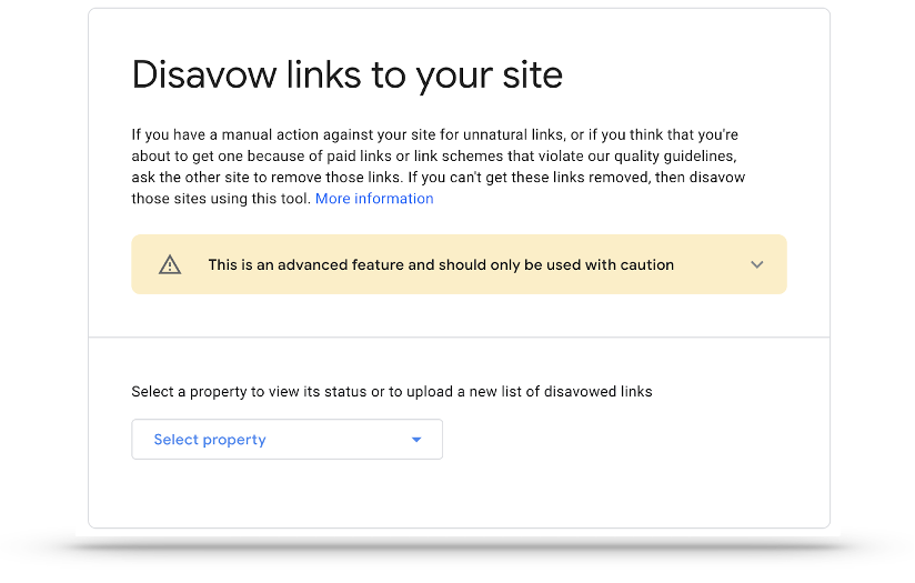 Disavow Links Tool