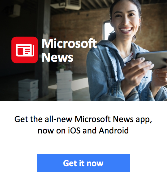 Microsoft news app