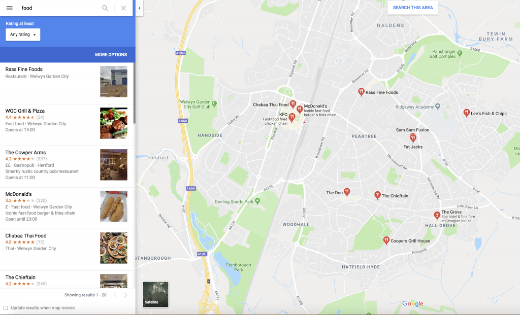 Local Food G Maps