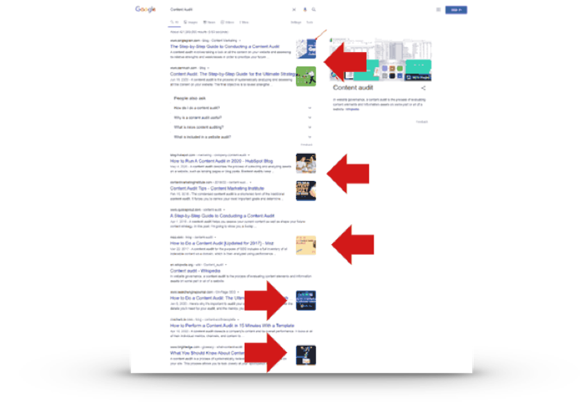 Thumbnail in SERP Example
