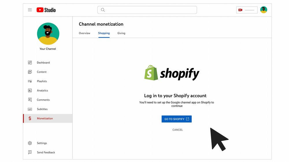 YouTube x Shopify integration news